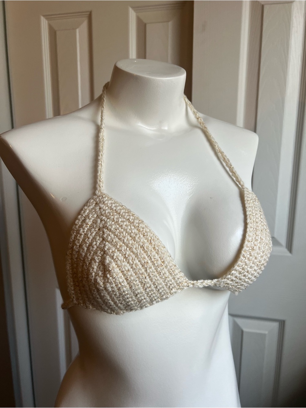 Handmade Crochet Top - Cream
